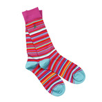 Luxury Super Soft Bamboo Socks // Pack of 3 // Pink + Blue