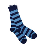 Luxury Super Soft Bamboo Socks // Pack of 3 // Multicolor Stripes