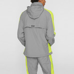 Wind-Tek Vented Pullover // Gray + Safety (Small)