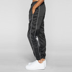 Sideline Satin Joggers // Black (Small)