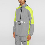 Wind-Tek Vented Pullover // Gray + Safety (Small)