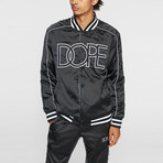 Sideline Reversible Satin Bomber // Black (Small)