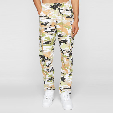 Camo Sateen Pant // Guac (Small)