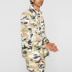 Camo Sateen Jacket // Guac (Small)