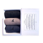 Luxury Super Soft Bamboo Socks // Pack of 3 // Black + Dark Brown