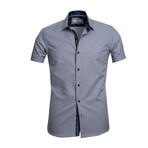 Short-Sleeve Button Up // Solid Gray (L)