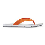 Breeze Thong Sandal // Orange + White + Gray (US: 9)
