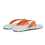 Breeze Thong Sandal // Orange + White + Gray (US: 9)