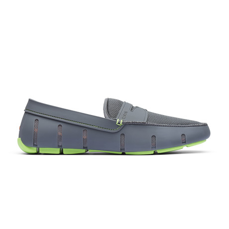 Penny Loafer // Gray + Green (US: 11)