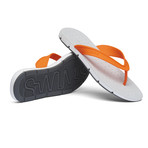 Breeze Thong Sandal // Orange + White + Gray (US: 8)