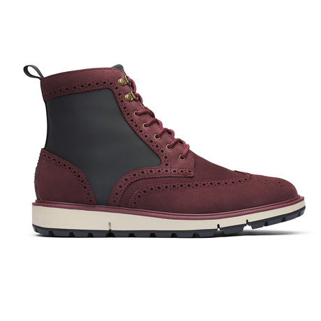 Motion Wing Tip Boot // Cabernet + Gray + Black (US: 7)