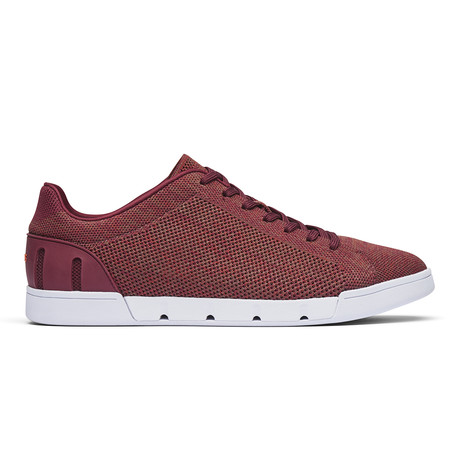 Breeze Tennis Knit // Cabernet + White (US: 7)