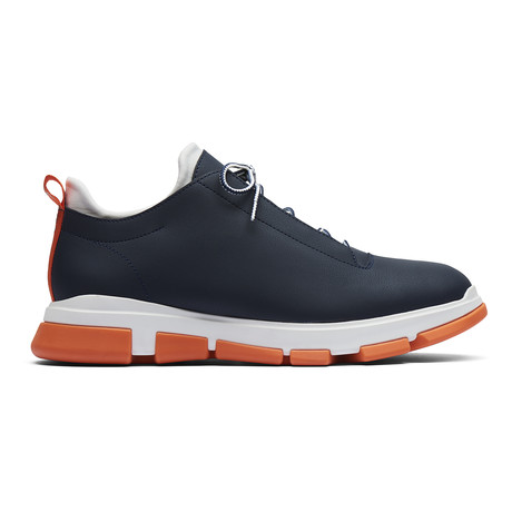 City Hiker Low // Navy + White + Orange (US: 7)