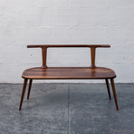 Oxbend Bench (Walnut)