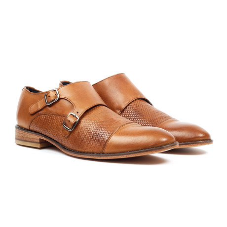 Jack's Andre // Monk Strap Shoes // Cognac (US: 6)