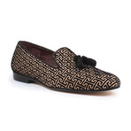 Jack's Andre // Slip-on Fashion Dress Shoe // Black + Beige (US: 6)