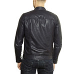 Ted Biker Leather Jacket // Blue (Euro: 46)