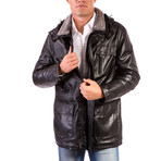 Vittorio Leather Coat // Black (Euro: 48)