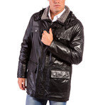 Vittorio Leather Coat // Black (Euro: 56)