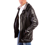 Vittorio Leather Coat // Black (Euro: 50)