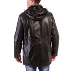 Vittorio Leather Coat // Black (Euro: 46)