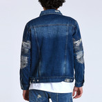 Boro Denim Trucker Jacket // Blue (Small)