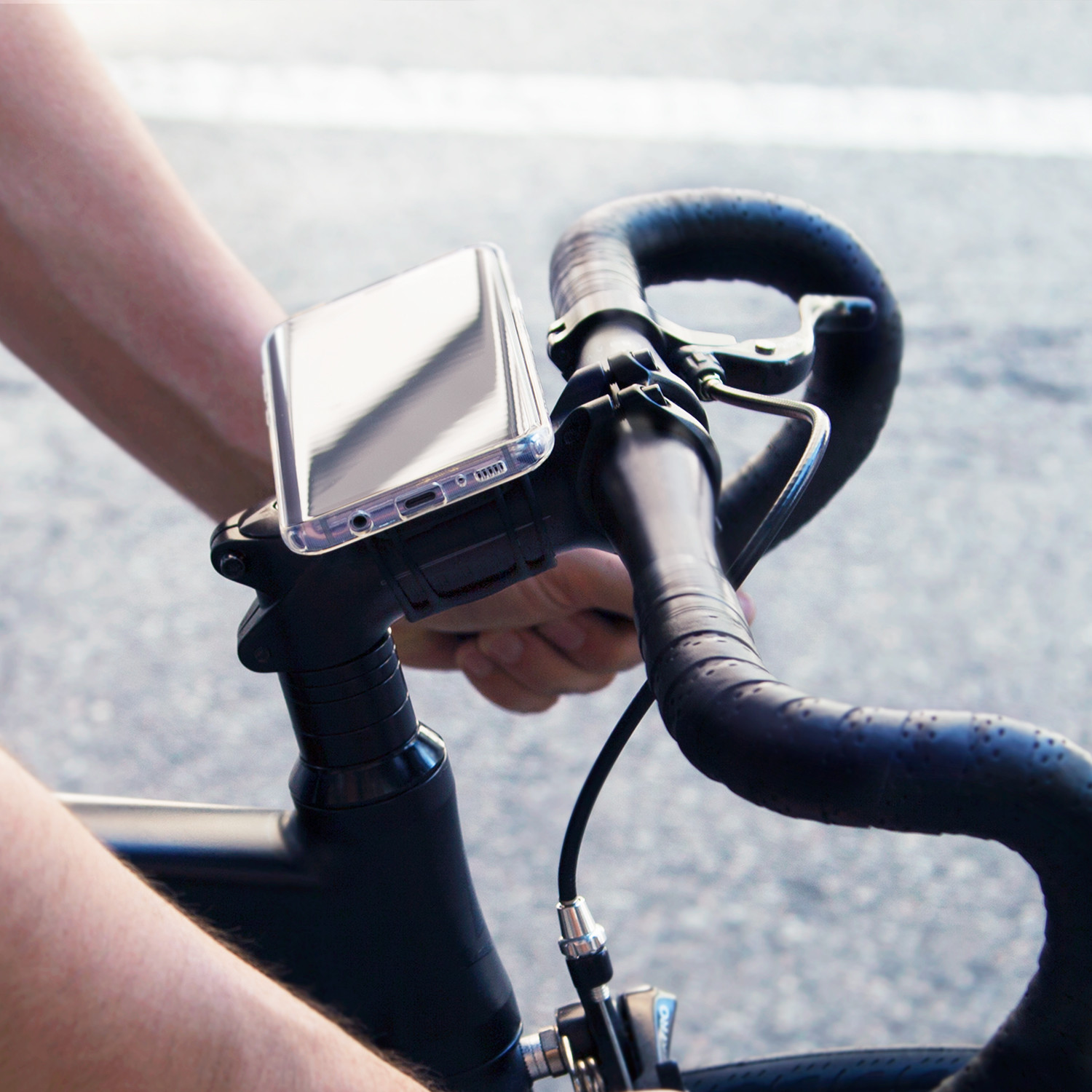 bicycle stem phone mount