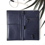 Boussole Travel Wallet // Blue