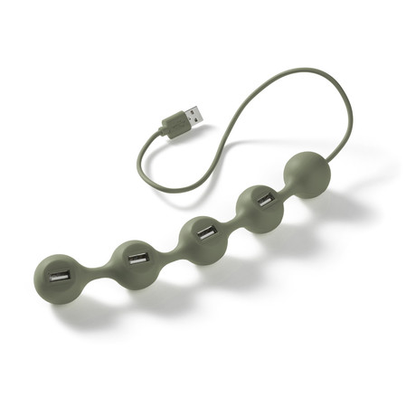 Peas Hub For USB Plugs (Warm Gray)