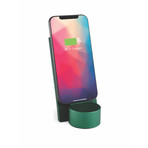 City Energy // Wireless Charging Station & Bluetooth Speaker (Dark Green)