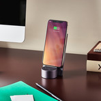 City Energy // Wireless Charging Station & Bluetooth Speaker (Dark Green)