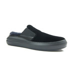 Salvatore Ferragamo // Douglas Backless Slip-On // Black (US: 9)