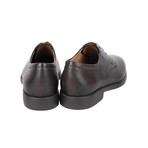 Salvatore Ferragamo // Fulvio Pebble Oxford // Dark Brown (US: 10)