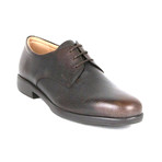 Salvatore Ferragamo // Fulvio Pebble Oxford // Dark Brown (US: 10)