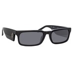 Marcelo Burlon // Unisex 5C1 Sunglasses // Black + Silver + Gray