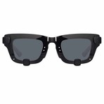 Y/Project // Unisex 4C1 Sunglasses // Black + Silver + Gray