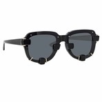 Y/Project // Unisex 5C1 Sunglasses // Black + Silver + Gray