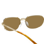 Y/Project // Unisex 2C3 Sunglasses // Tortoiseshell + Light Gold + Solid Brown