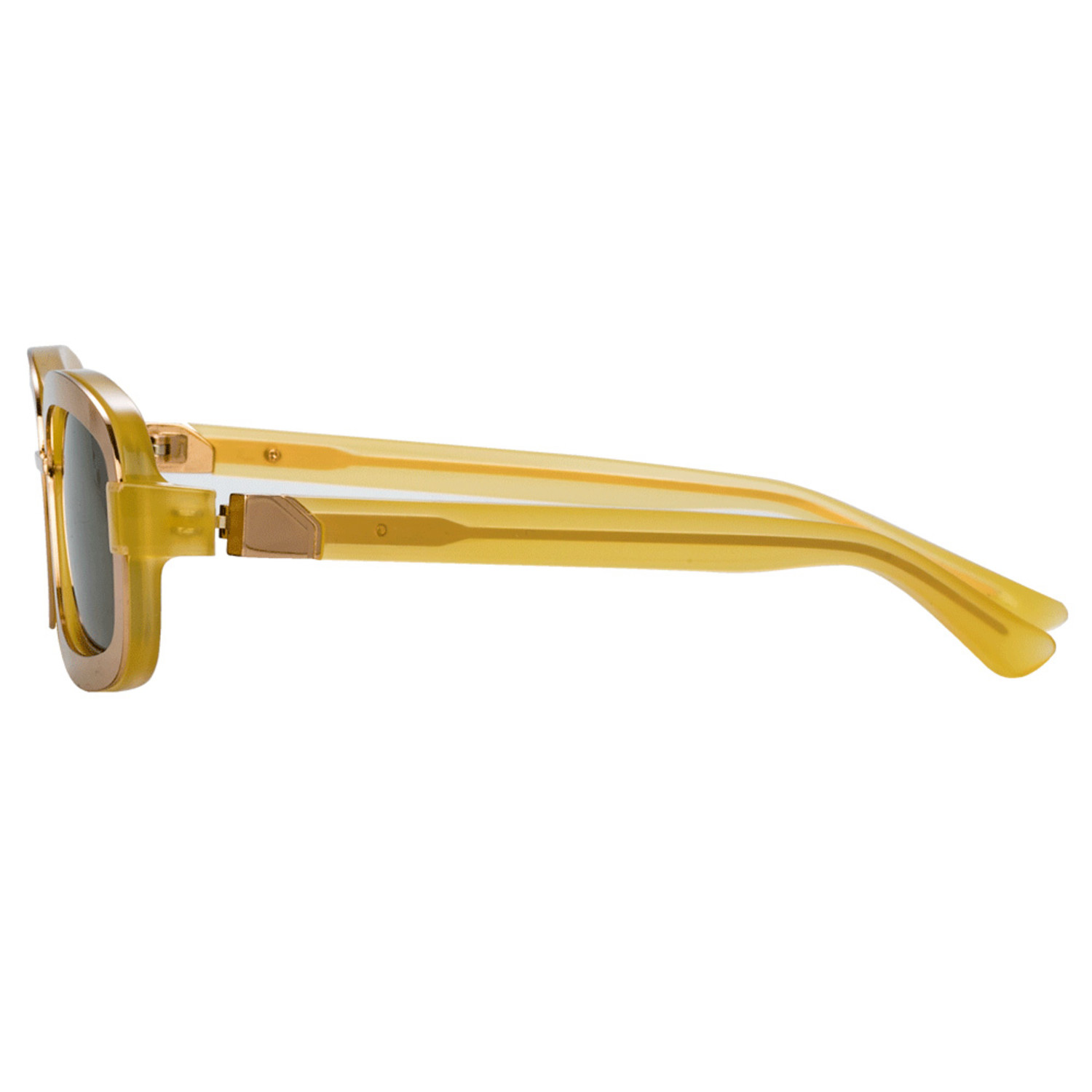 Y/Project // Unisex 6C4 Sunglasses // Mustard + Rose Gold + Gray ...