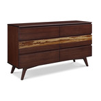 Azara Six Drawer Double Dresser (Caramelized)