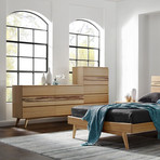 Azara Six Drawer Double Dresser (Caramelized)