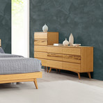 Azara Six Drawer Double Dresser (Caramelized)