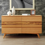 Azara Six Drawer Double Dresser (Caramelized)