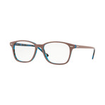 Ray-Ban // Men's 0RX7119 Rectangle Optical Frames // Light Brown + Havana Blue
