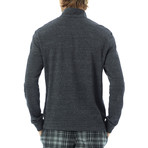 Eco Fleece Notched Pullover // Black (XL)