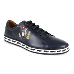 Bally // Alpistar Leather Low Top Sneakers // Blue (US: 9.5)