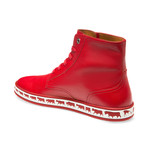 Bally // Alpistar Leather High Top Sneakers // Red (US: 10)