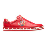 Bally // Alpistar Leather Low Top Sneakers // Red (US: 8)