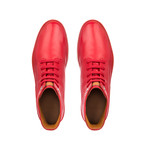 Bally // Alpistar Leather High Top Sneakers // Red (US: 10)