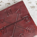 Handmade Leather Journal // Compass